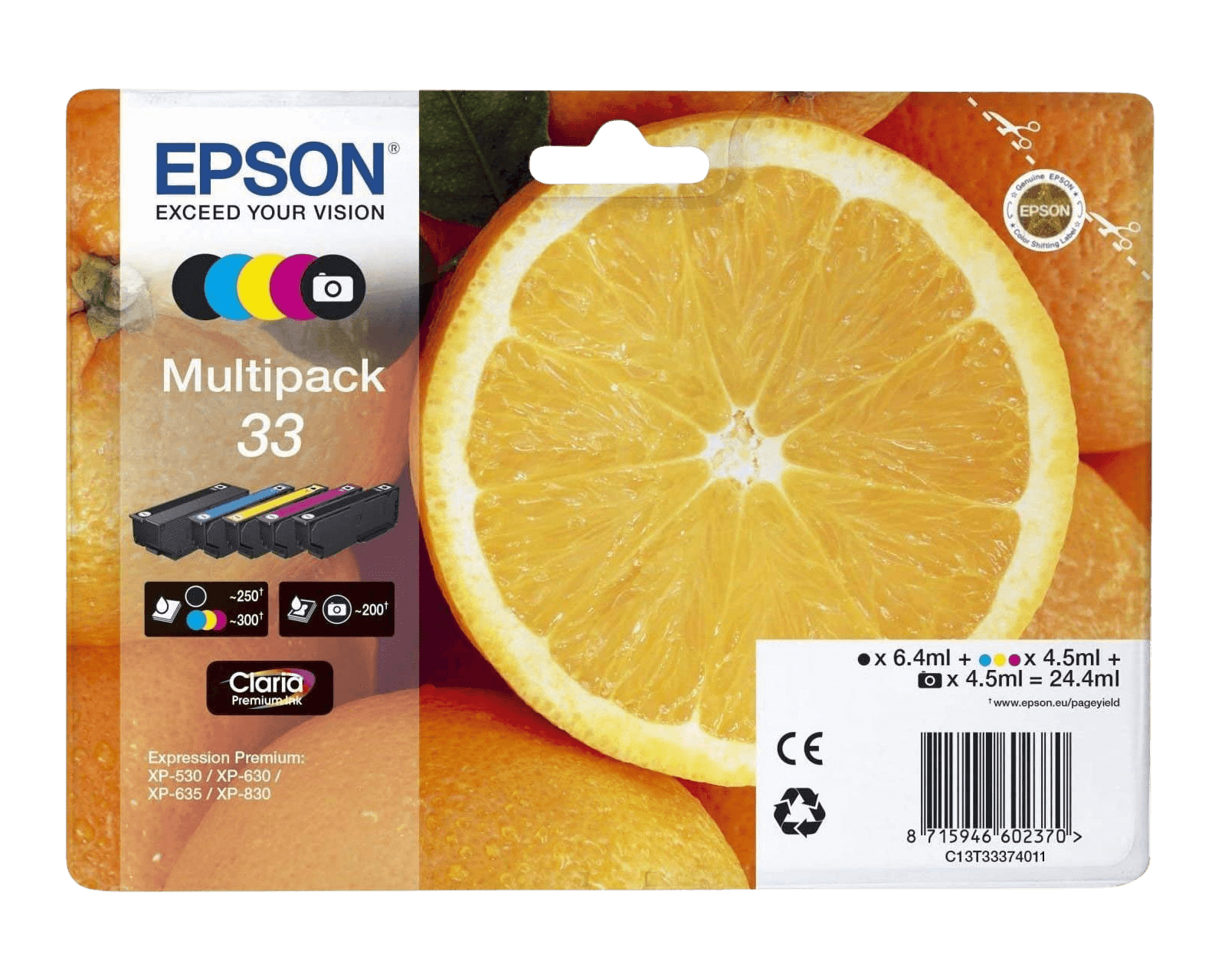 Epson Original 33 C13T33374011 CMYK rabattpaket