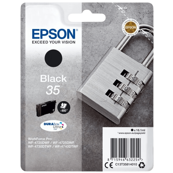Epson Original 35 C13T35814010 svart bläckpatron | Innehåll: 16,1 ml.