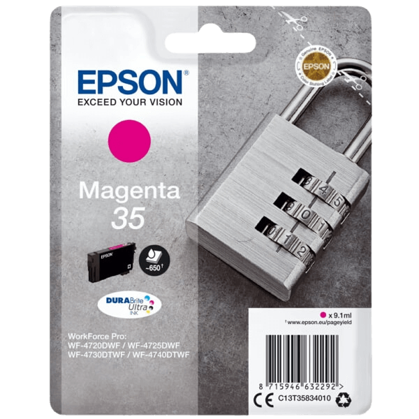 Epson Original 35 C13T35834010 magenta bläckpatron | Innehåll: 9,1 ml.