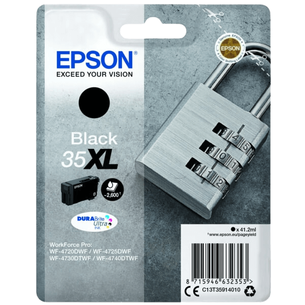 Epson Original 35 C13T35914010 XL svart bläckpatron | Innehåll: 41,2 ml.