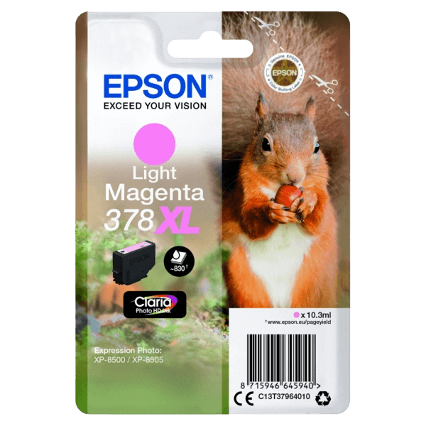 Epson Original 378 XL ljus magenta bläckpatron | Innehåll: 830 sidor