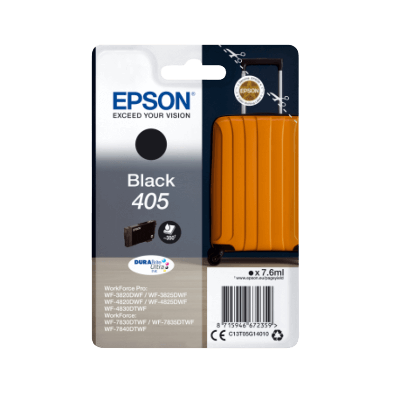 Epson Original 405 C13T05G14010 svart bläckpatron | Innehåll: 7,6 ml.