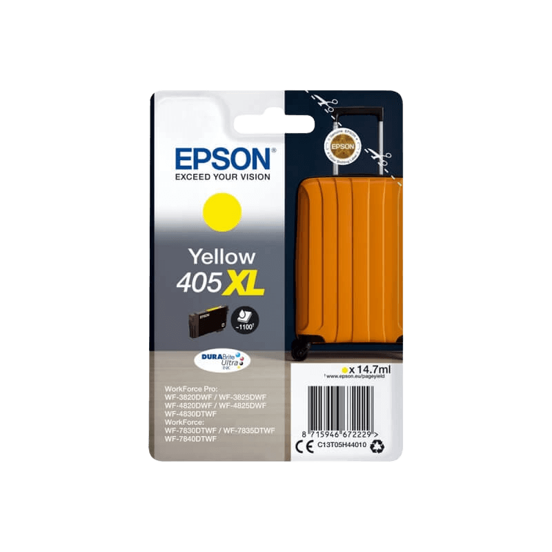Epson Original 405XL C13T05H44010 gul bläckpatron | Innehåll: 14,7 ml.