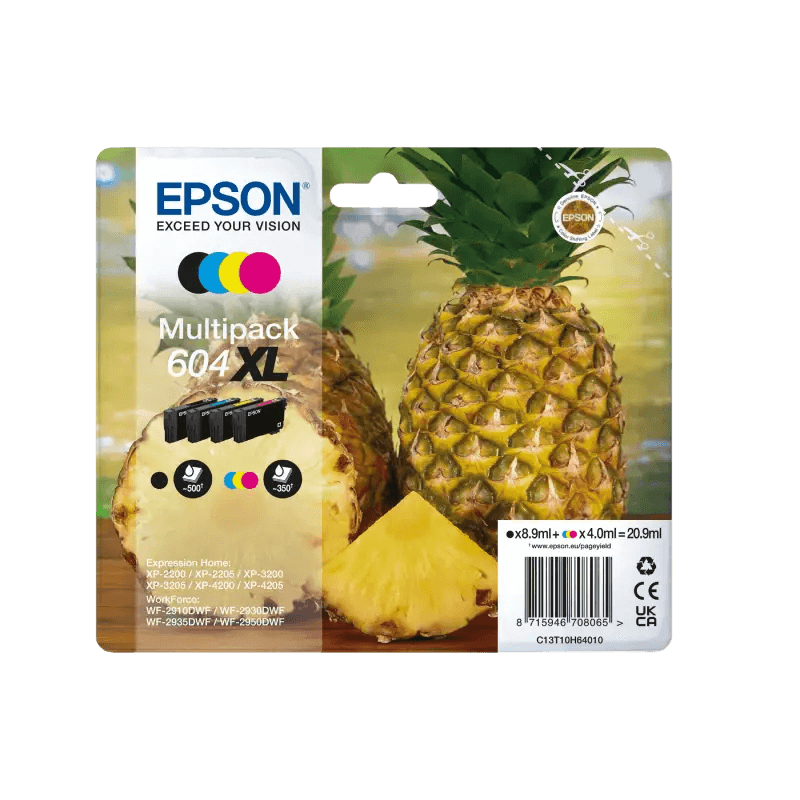 Epson Original 604XL C13T10H64010 CMYK rabattpaket | Innehåll: 8,9 + 3x 4 ml.