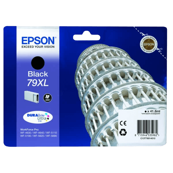 Epson Original 79 C13T79014010 XL svart bläckpatron | Innehåll: 41 ml.