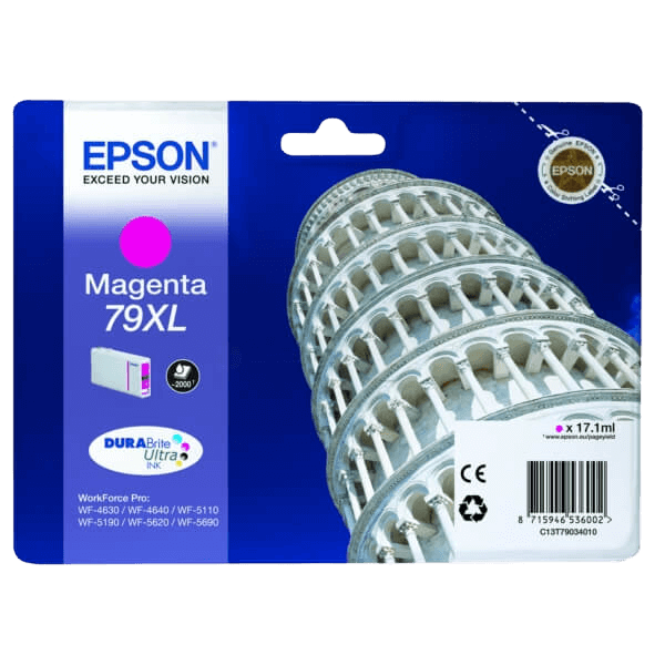 Epson Original 79 C13T79034010 XL magenta bläckpatron | Innehåll: 17 ml.
