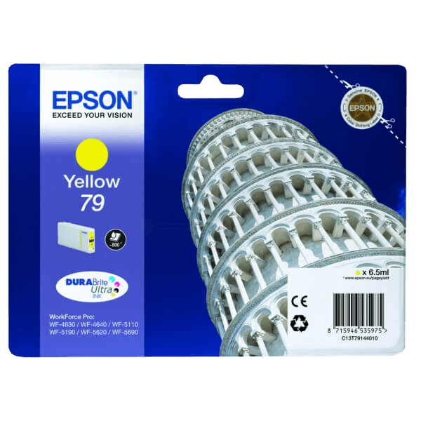 Epson Original 79 C13T79144010 gul bläckpatron | Innehåll: 6,5 ml.