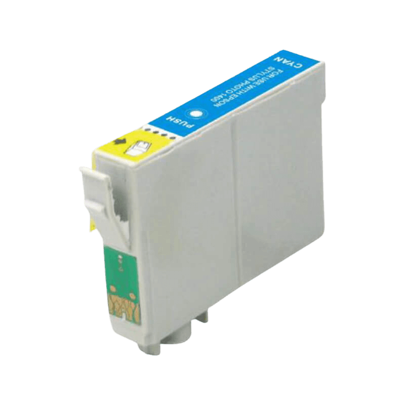 PixoJet Epson T0712 C13T07124011 cyan bläckpatron | Innehåll: 12 ml.