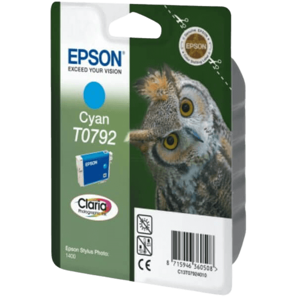 Epson Original T0792 C13T07924010 XL cyan bläckpatron | Innehåll: 11,1 ml.