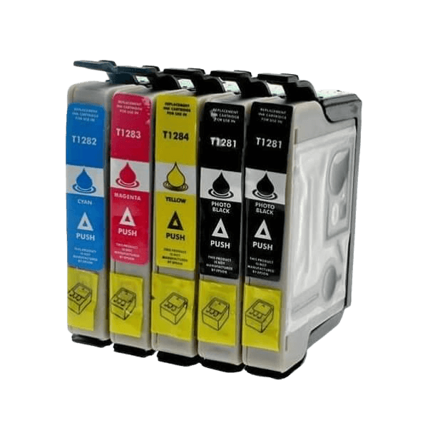 PixoJet Epson T1281 rabattpaket - 5 st.