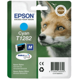 Epson Original T1282 C13T12824012 cyan bläckpatron | Innehåll: 3,5 ml.