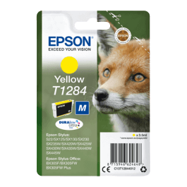 Epson Original T1284 C13T12844012 gul bläckpatron | Innehåll: 3,5 ml.