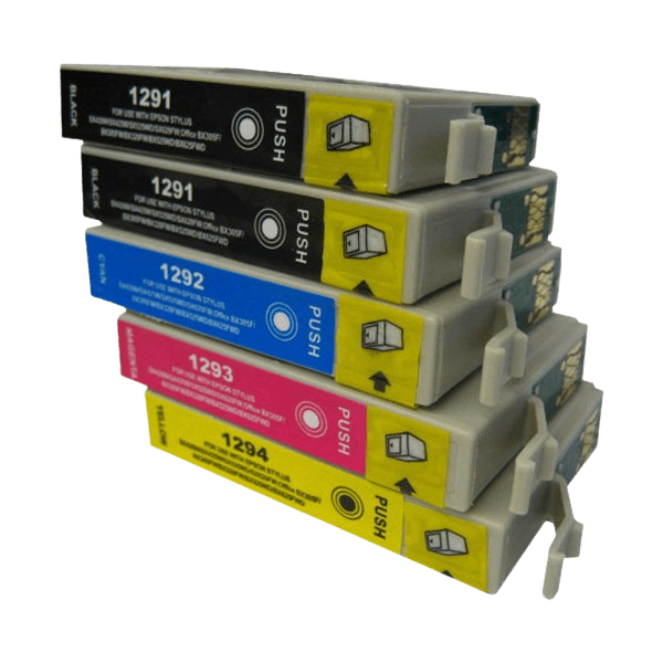 PixoJet Epson T1291 XL rabattpaket - 5 st.