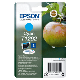 Epson Original T1292 C13T12924012 XL cyan bläckpatron | Innehåll: 7 ml.