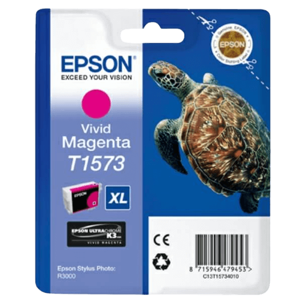 Epson Original T1573 C13T15734010 magenta bläckpatron | Innehåll: 25,9 ml.