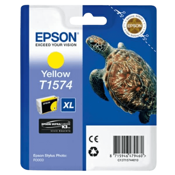 Epson Original T1574 C13T15744010 gul bläckpatron | Innehåll: 25,9 ml.