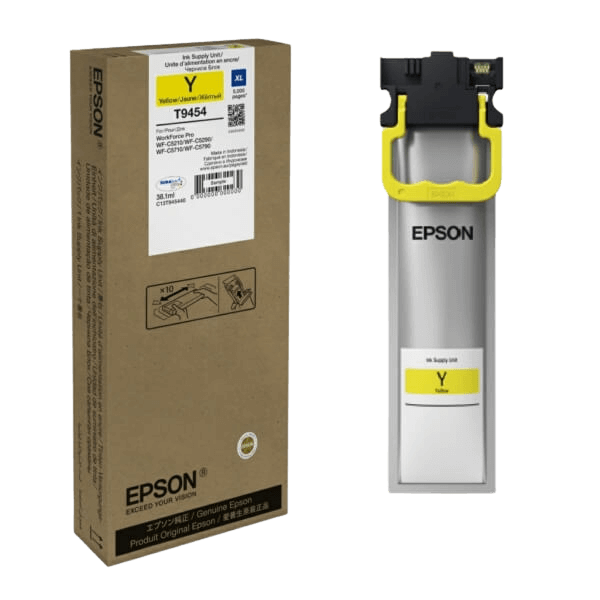 Epson Original T9454 C13T945440 XL gul bläckpatron | Innehåll: 5000 sidor