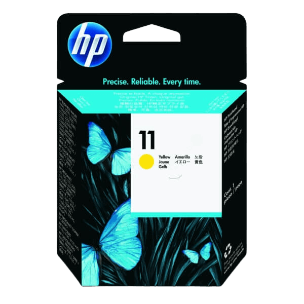 HP Original 11 C4813A gul bläckpatron | Innehåll: 8 ml.