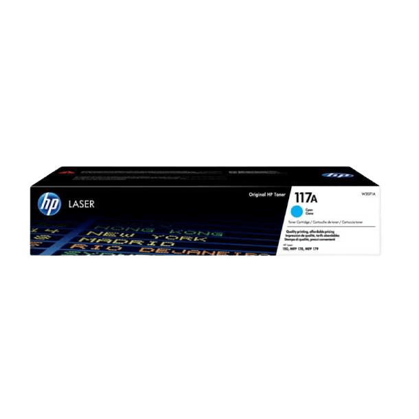 HP Original 117A W2071A cyan toner | Innehåll: 700 sidor