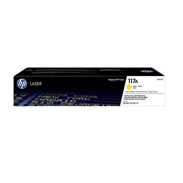 HP Original 117A W2072A gul toner | Innehåll: 700 sidor