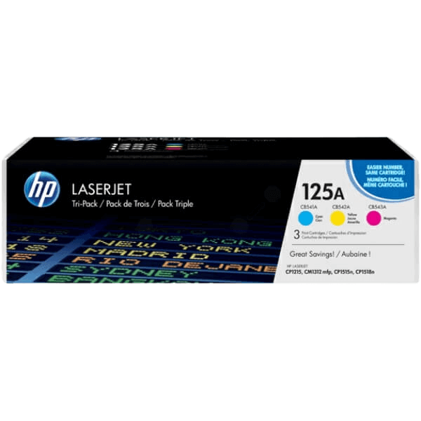 HP Original 125A CF373AM 3 färger i en rabattpaket | Innehåll: 4200 sidor