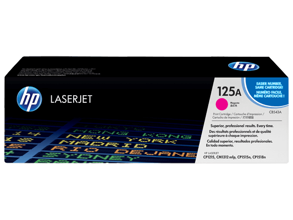 HP Original 125A CB543A magenta toner | Innehåll: 1400 sidor