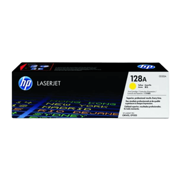 HP Original 128A CE322A gul toner | Innehåll: 1300 sidor