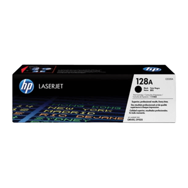 HP Original 128A CE320A svart toner | Innehåll: 2000 sidor