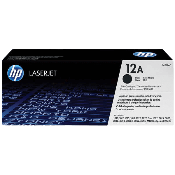 HP Original 12A Q2612A svart toner | Innehåll: 2000 sidor