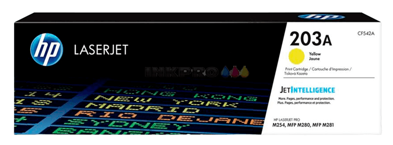 HP Original 203A CF542A gul toner | Innehåll: 1300 sidor