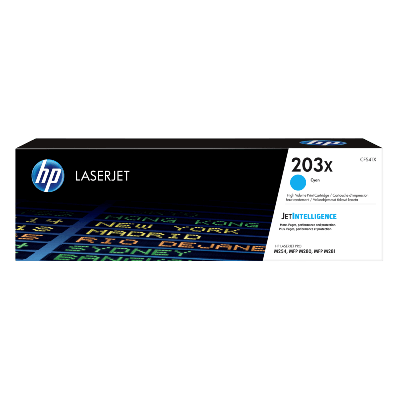 HP Original 203X CF541X XL cyan toner | Innehåll: 2500 sidor