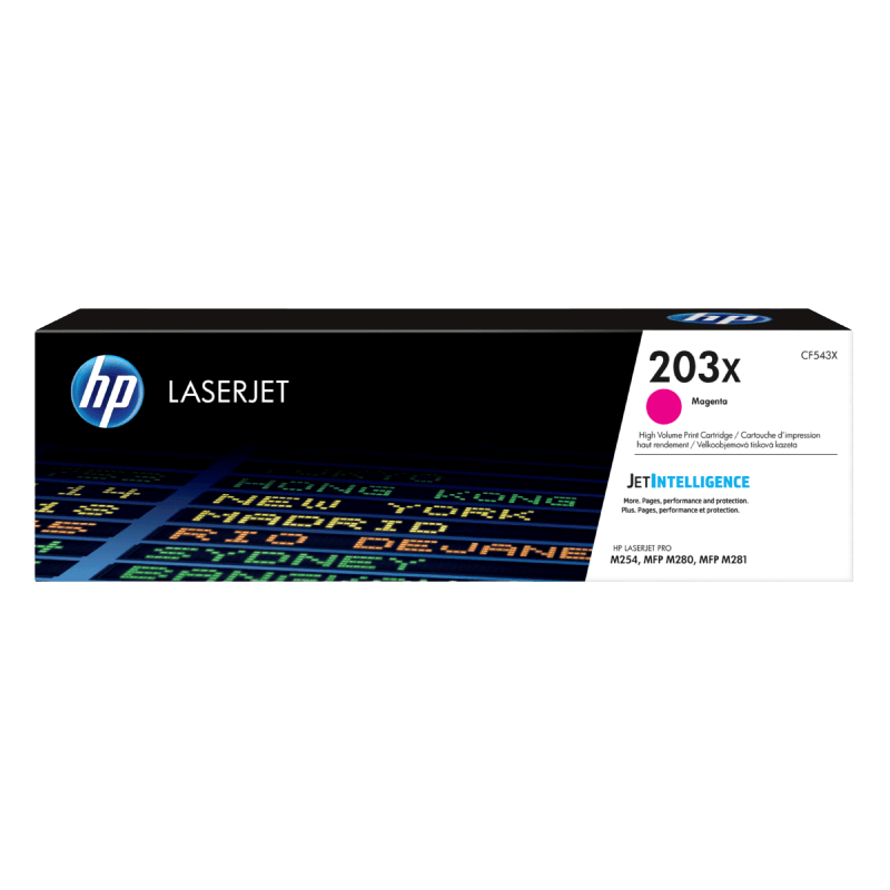 HP Original 203X CF543X XL magenta toner | Innehåll: 2500 sidor