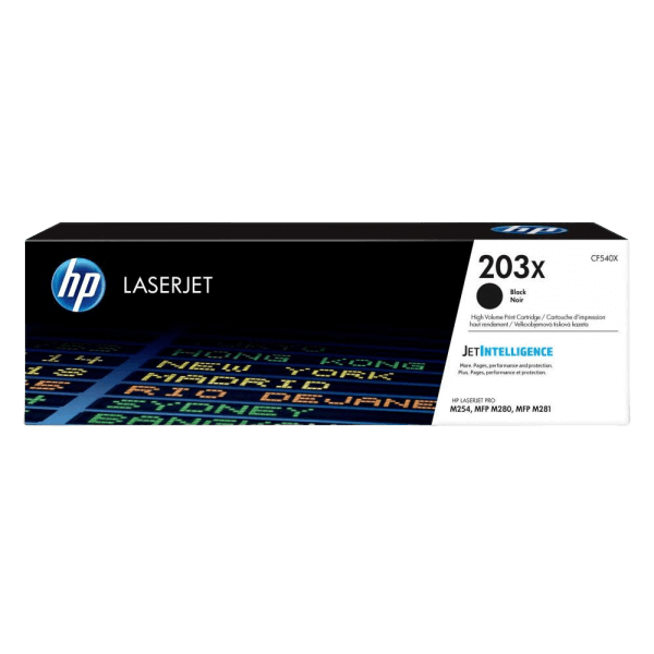 HP Original 203X CF540X XL svart toner | Innehåll: 3200 sidor