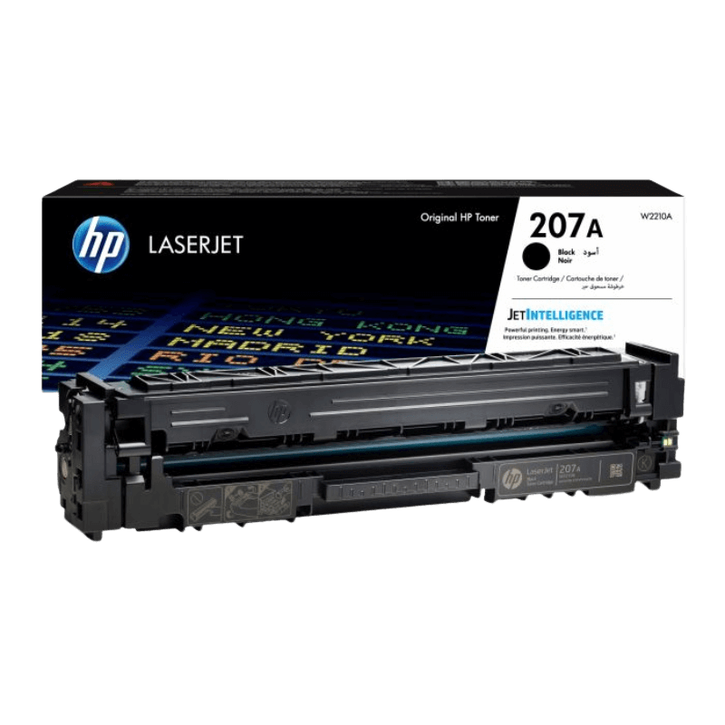 HP Original 207A W2210A svart toner | Innehåll: 1350 sidor