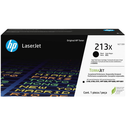 HP Original 213X W2130X XL svart toner | Innehåll: 9000 sidor