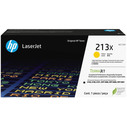 HP Original 213X W2132X XL gul toner | Innehåll: 6000 sidor