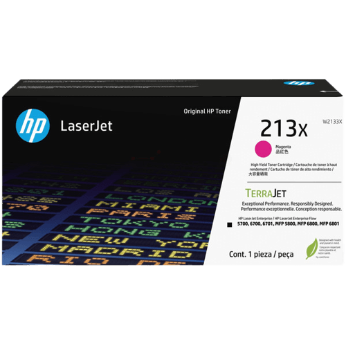 HP Original 213X W2133X XL magenta toner | Innehåll: 6000 sidor
