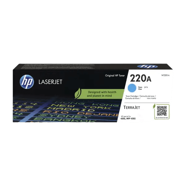 HP Original 220A W2201A cyan toner | Innehåll: 1800 sidor