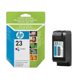 HP Original 23 C1823DE 3 färger i en bläckpatron | Innehåll: 30 ml.