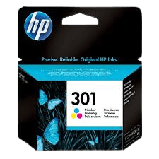 HP Original 301 CH562EE 3 färger i en bläckpatron | Innehåll: 3 ml.