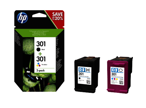 HP Original 301 N9J72AE / J3M81AE CMYK rabattpaket | Innehåll: 355 sidor