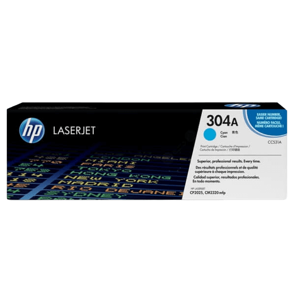 HP Original 304A CC531A XL cyan toner | Innehåll: 2800 sidor