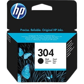 HP Original 304BK N9K06AE svart bläckpatron | Innehåll: 4 ml.