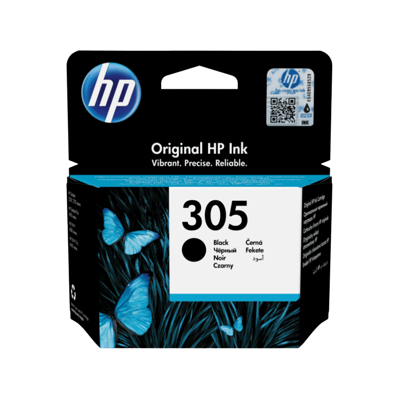 HP Original 305 3YM61AE svart bläckpatron | Innehåll: 2 ml.