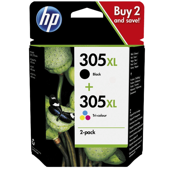 HP Original 305 6ZA94AE XL CMYK rabattpaket | Innehåll: 440 sidor