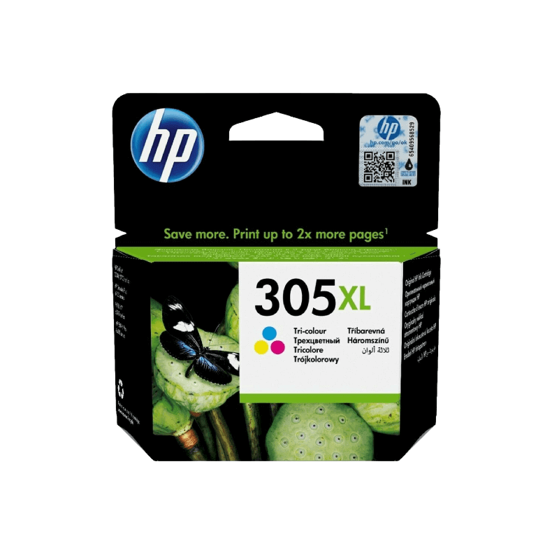 HP Original 305XL 3YM63AE 3 färger i en bläckpatron | Innehåll: 5 ml.