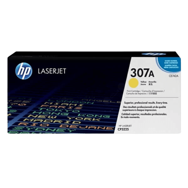 HP Original 307A CE742A gul toner | Innehåll: 7300 sidor