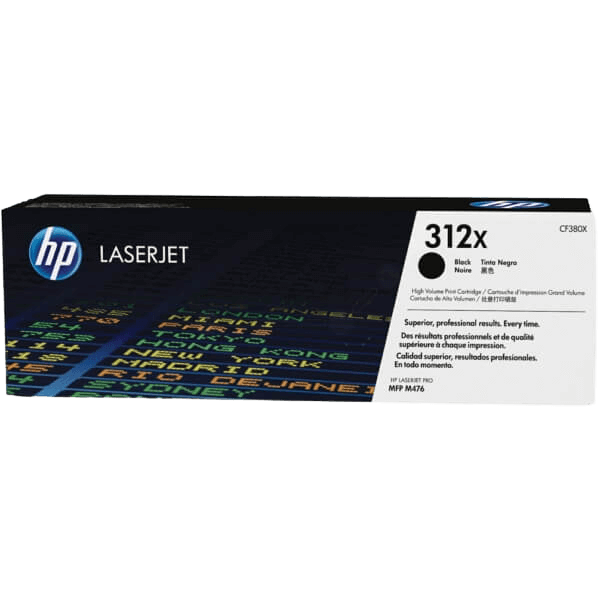 HP Original 312X CF380X XL svart toner | Innehåll: 4400 sidor