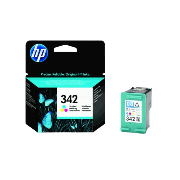 HP Original 342 C9361EE 3 färger i en bläckpatron | Innehåll: 5 ml.