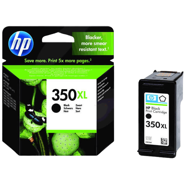 HP Original 350 CB336EE XL svart bläckpatron | Innehåll: 25 ml.